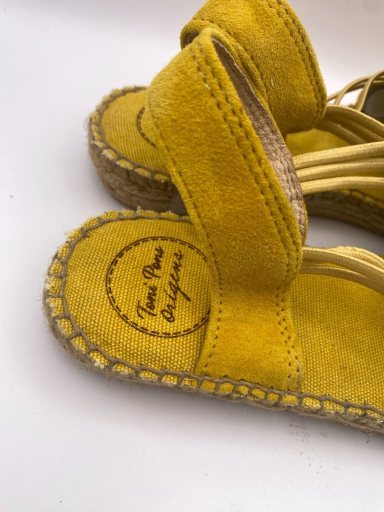 Toni Pons Womens Nuria Mustard Suede Espadrille Sandal Sz 11 — image 7 of 8